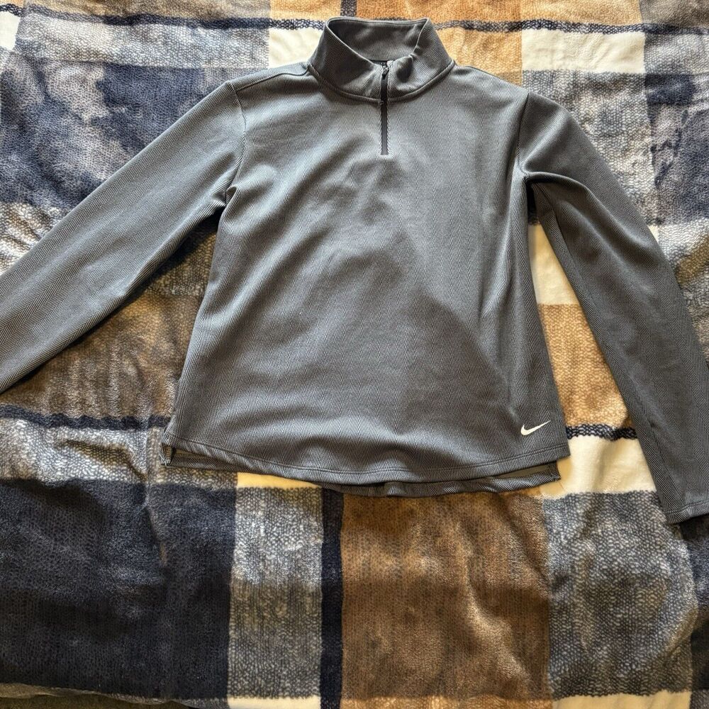 Nike Therma-Fit 1/4 Zip Black Thermal Medium Womens